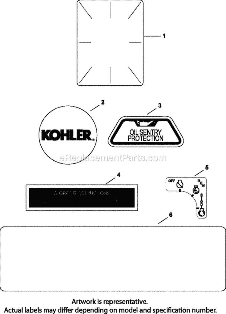 Page I Diagram and Parts List for CH18-62660  Kohler Engine