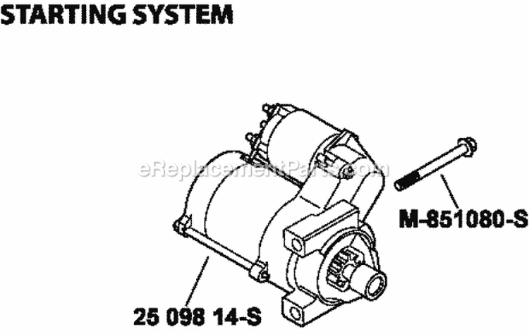 Page M Diagram and Parts List for CH640-3038  Kohler Engine