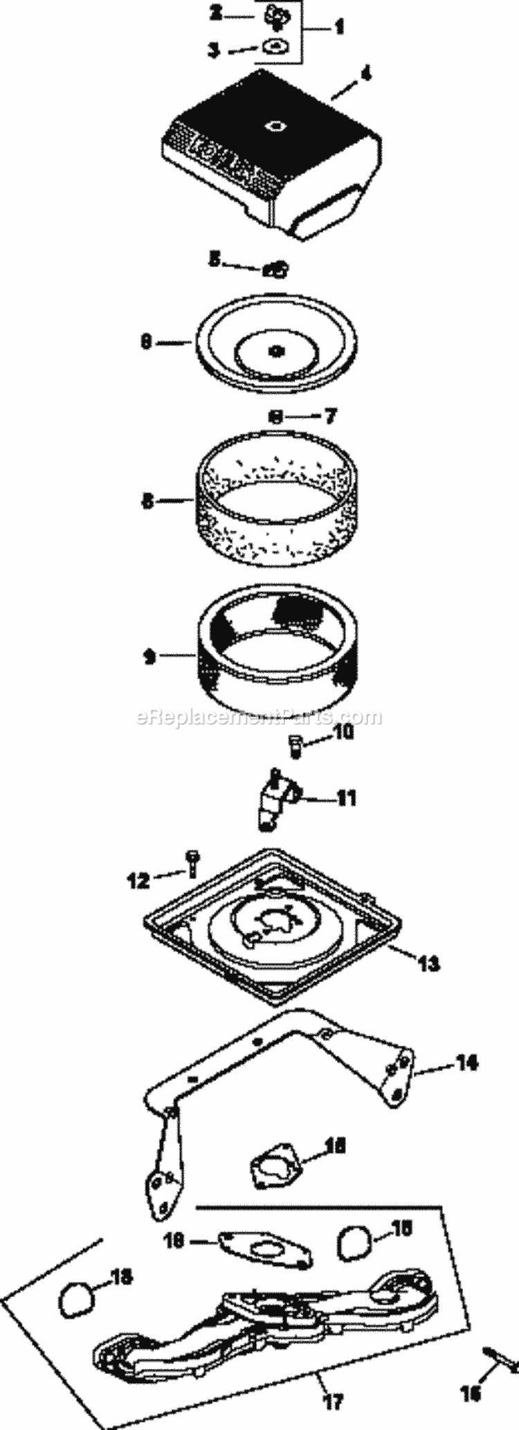 Page A Diagram and Parts List for CH640-3015  Kohler Engine