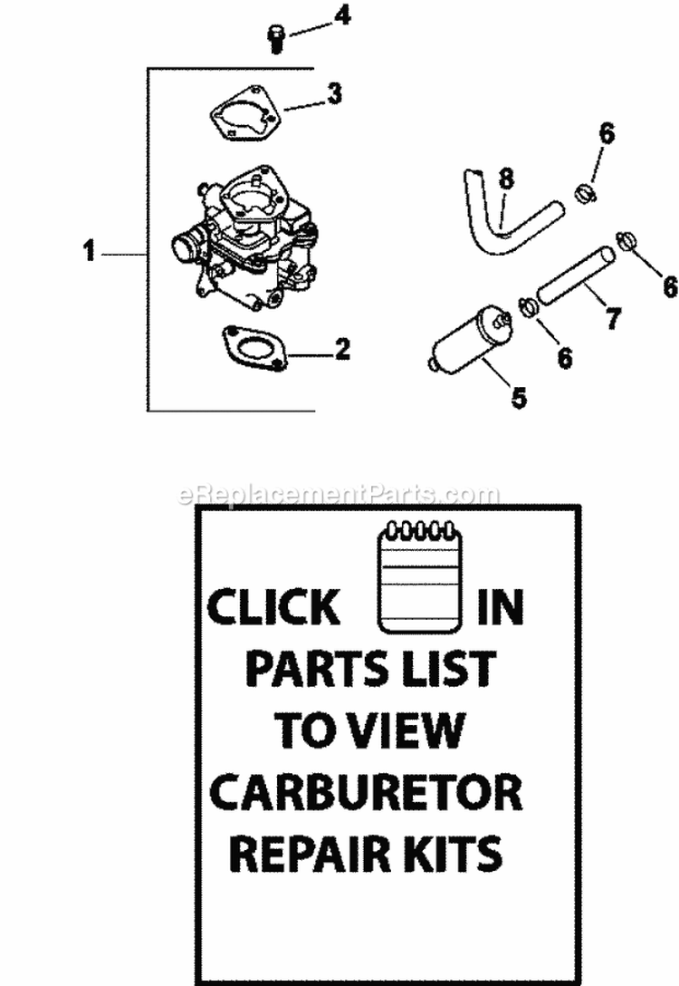 Page H Diagram and Parts List for CH640-3052  Kohler Engine
