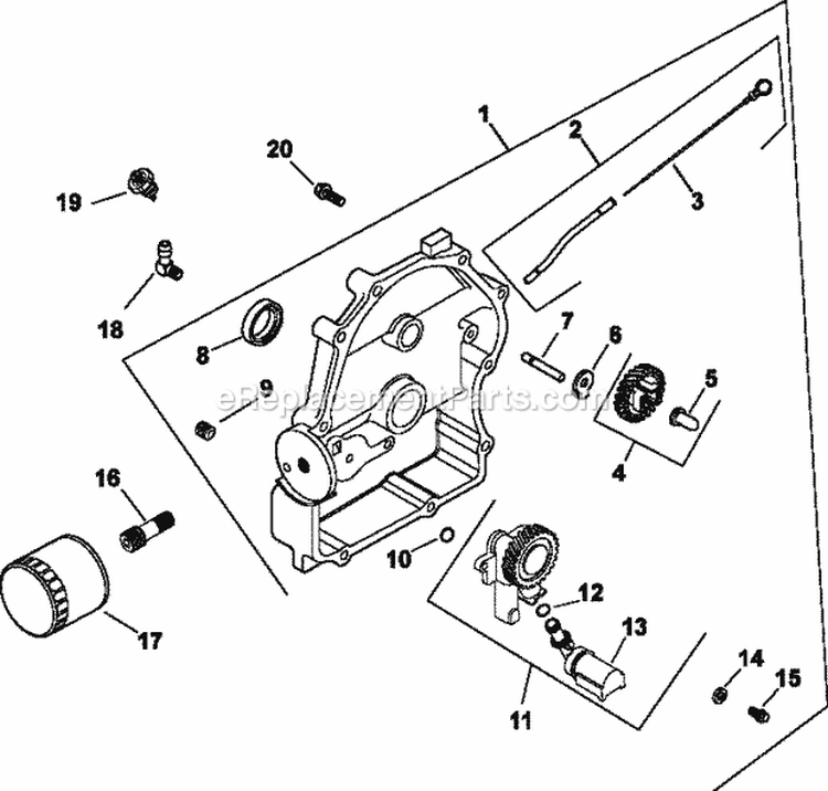 Page N Diagram and Parts List for CH640-3055  Kohler Engine