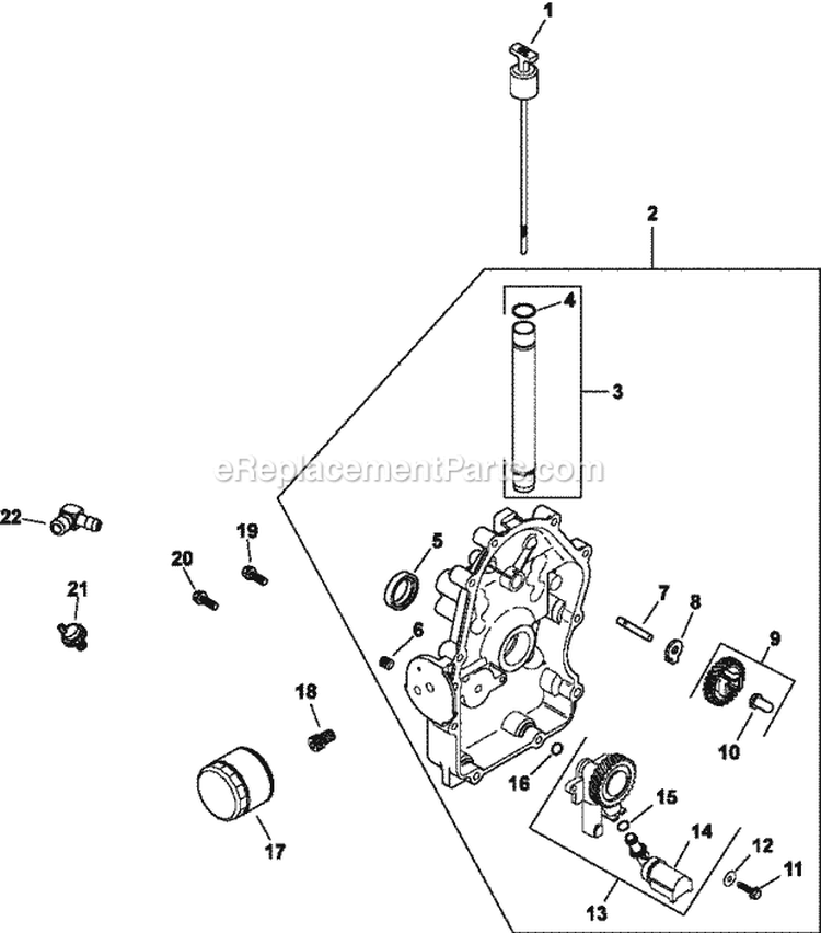 Page L Diagram and Parts List for CH20-64735  Kohler Engine