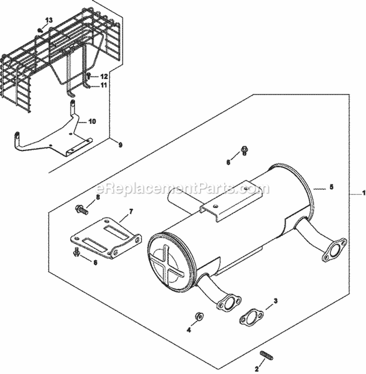 Page H Diagram and Parts List for CH20-64696  Kohler Engine