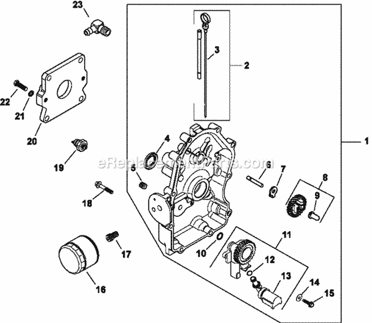 Page K Diagram and Parts List for CH20-64568  Kohler Engine
