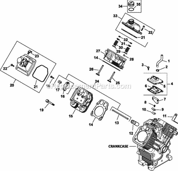 Page I Diagram and Parts List for CH23-76582  Kohler Engine