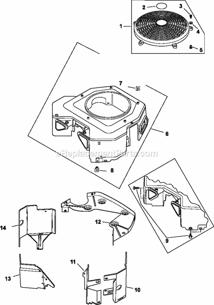 Page C Diagram and Parts List for CH20-64722  Kohler Engine