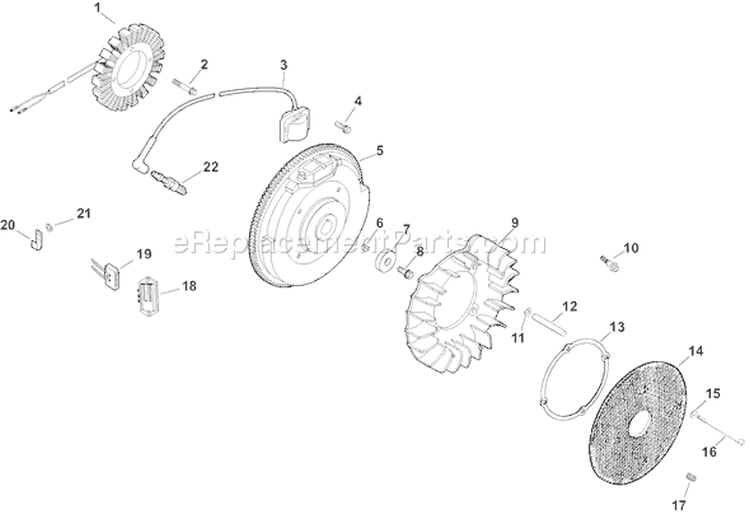 Page J Diagram and Parts List for CH640S-CH640-3015  Kohler Engine