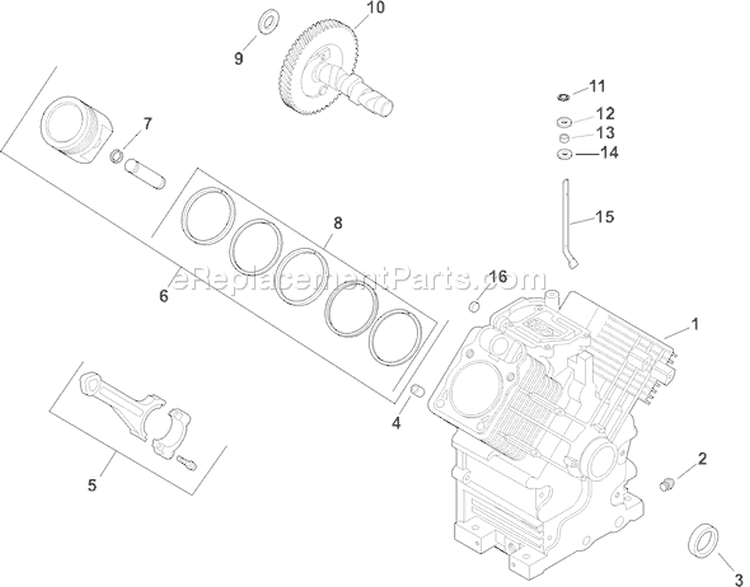 Page C Diagram and Parts List for CH20S-64645  Kohler Engine
