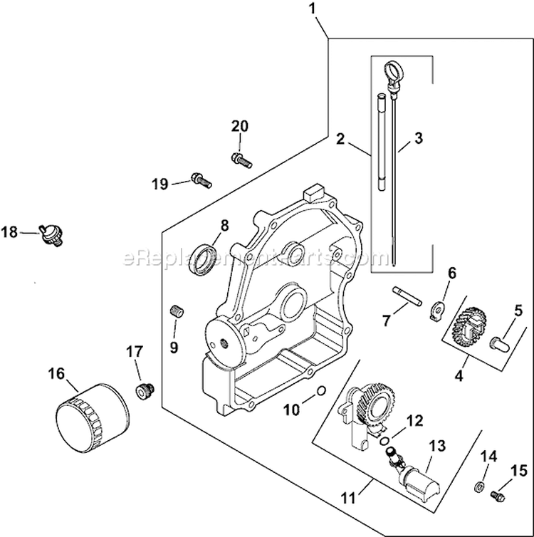 Page L Diagram and Parts List for CH640S-CH640-3016  Kohler Engine