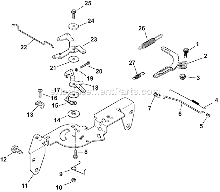 Page F Diagram and Parts List for CH640S-CH640-3016  Kohler Engine