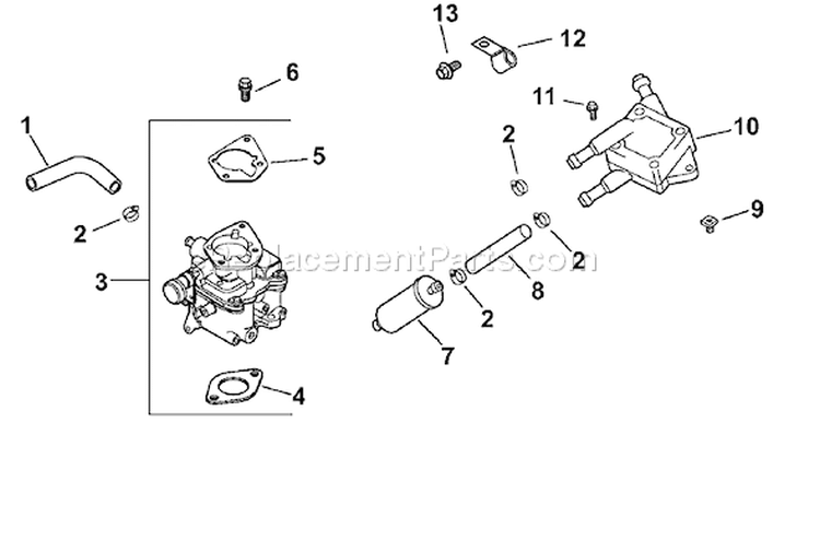 Page H Diagram and Parts List for CH640S-CH640-3021  Kohler Engine