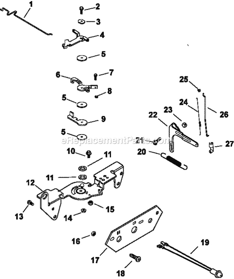 Page E Diagram and Parts List for CH18-62641  Kohler Engine