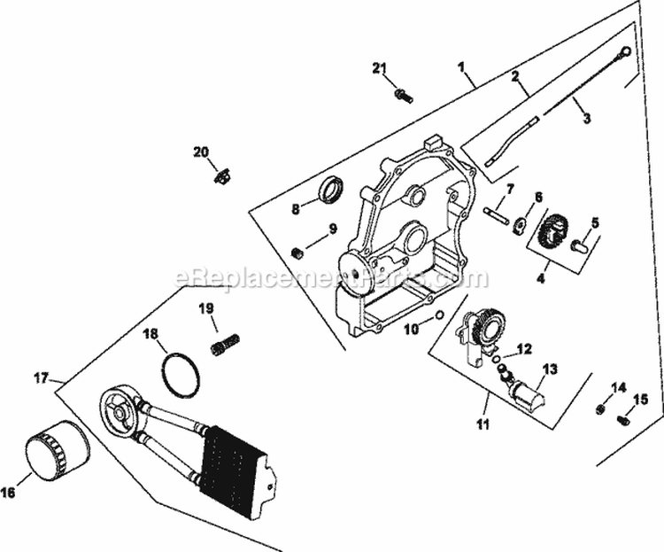Page L Diagram and Parts List for CH670-3016  Kohler Engine