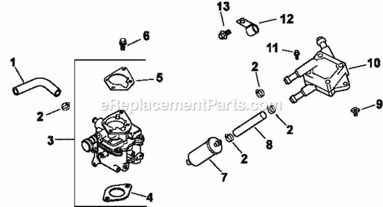 Page J Diagram and Parts List for CH22-66551  Kohler Engine