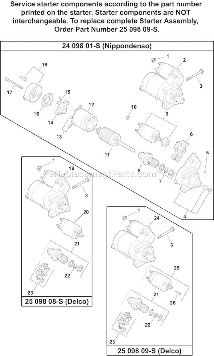 Page M Diagram and Parts List for CH670S-CH670-0010  Kohler Engine