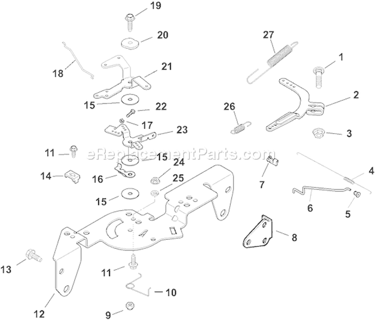 Page F Diagram and Parts List for CH670S-CH670-0010  Kohler Engine