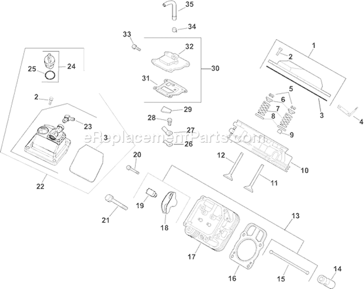 Page H Diagram and Parts List for CH670S-CH670-0011  Kohler Engine