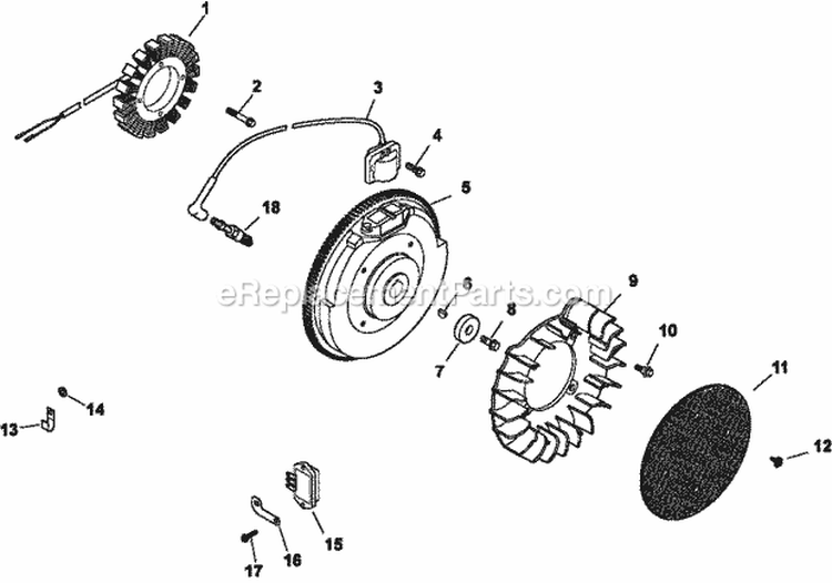 Page K Diagram and Parts List for CH680-0027  Kohler Engine
