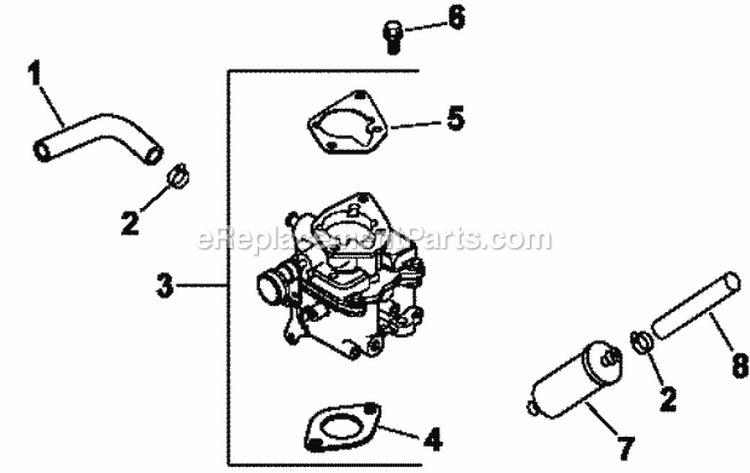 Page H Diagram and Parts List for CH23-76609  Kohler Engine