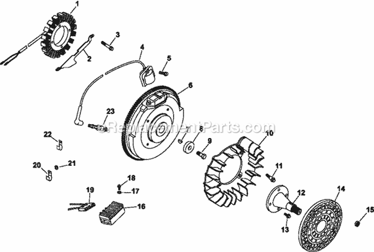 Page J Diagram and Parts List for CH680-3014  Kohler Engine