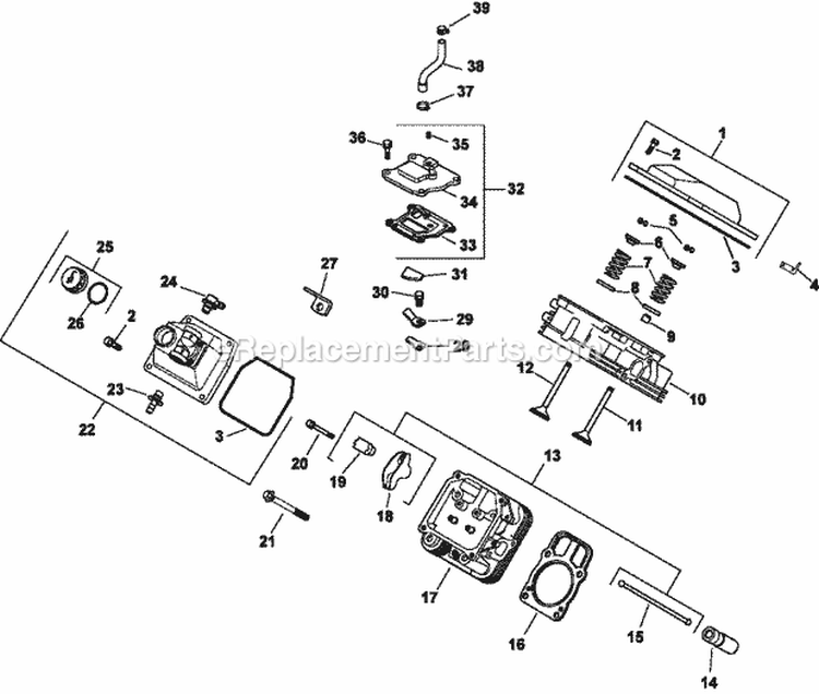 Page F Diagram and Parts List for CH23-76546  Kohler Engine