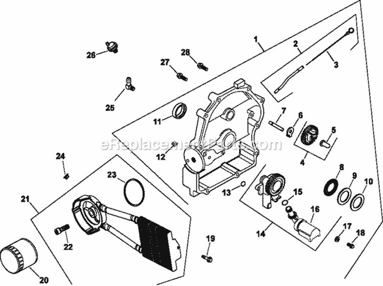 Page K Diagram and Parts List for CH680-3038  Kohler Engine