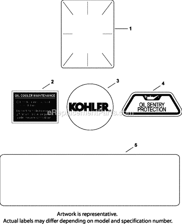 Page T Diagram and Parts List for CH23-76558  Kohler Engine