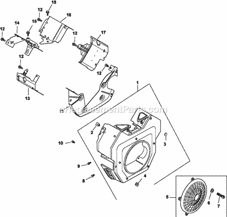 Page E Diagram and Parts List for CH23-76632  Kohler Engine