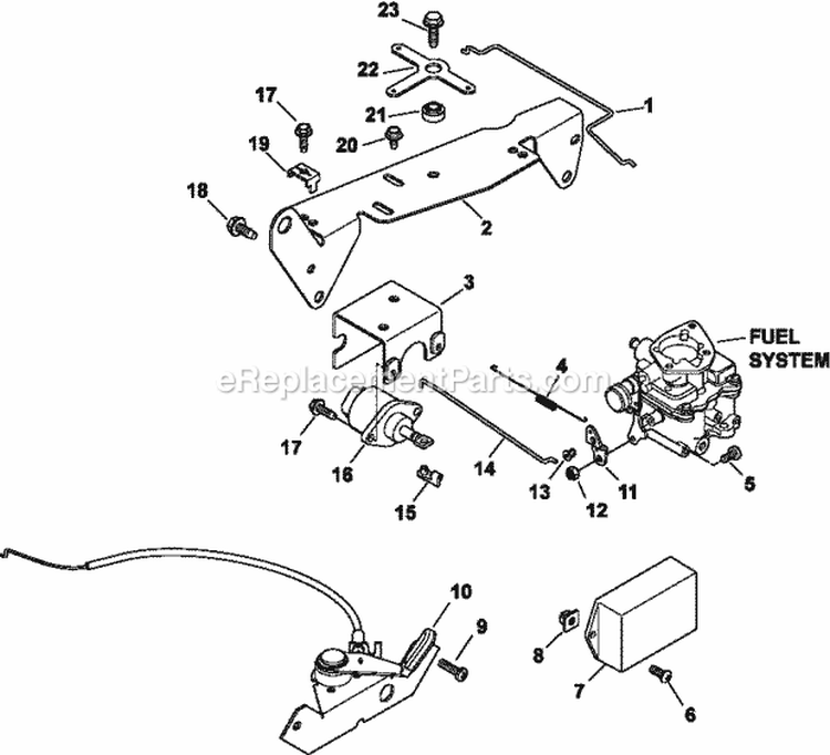 Page J Diagram and Parts List for CH23-76632  Kohler Engine