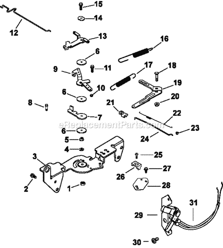Page F Diagram and Parts List for CH680-3049  Kohler Engine