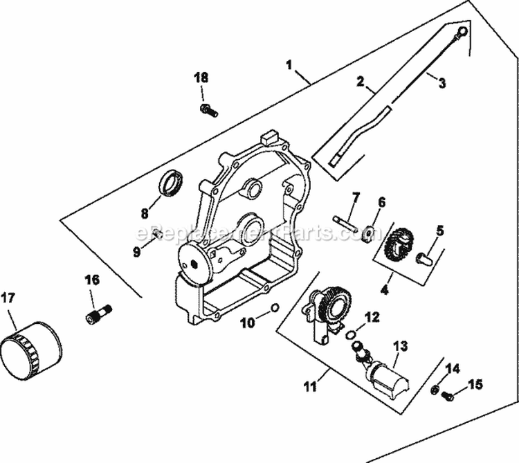 Page L Diagram and Parts List for CH23-76523  Kohler Engine
