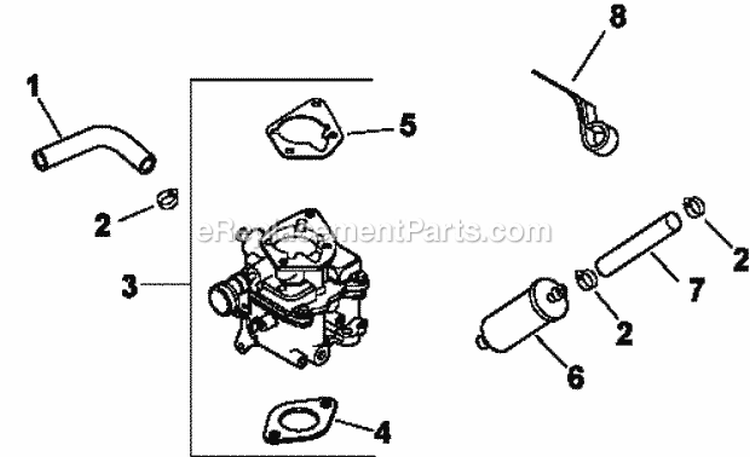 Page H Diagram and Parts List for CH23-76600  Kohler Engine