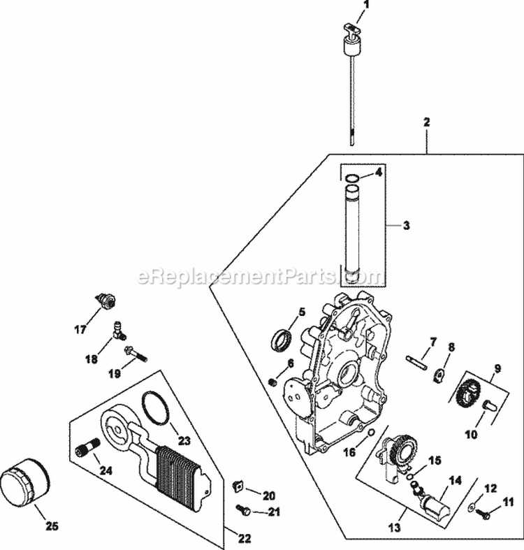 Page L Diagram and Parts List for CH680-3010  Kohler Engine