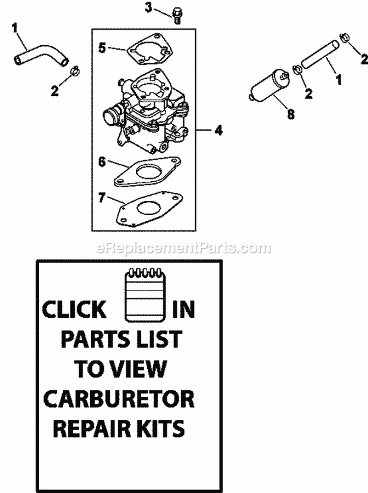 Page H Diagram and Parts List for CH23-76640  Kohler Engine