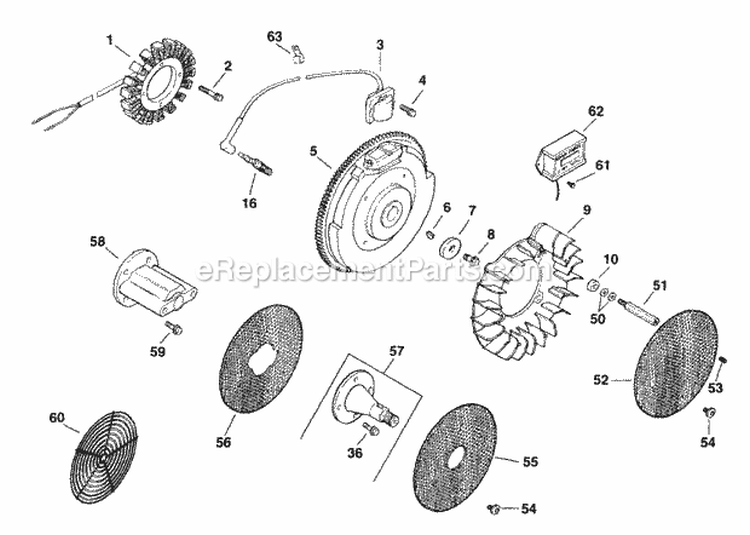 Page L Diagram and Parts List for CH640-3055  Kohler Engine
