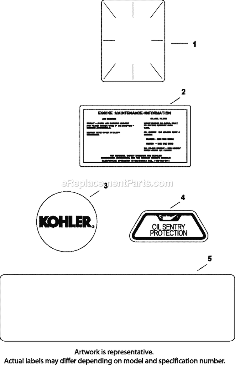 Page J Diagram and Parts List for CH680-3096  Kohler Engine