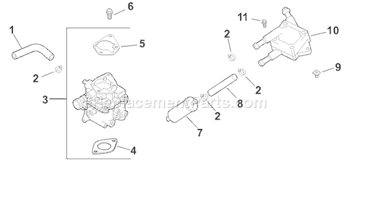 Page H Diagram and Parts List for CH680S-CH680-3011  Kohler Engine