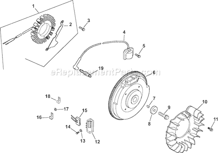 Page J Diagram and Parts List for CH640S-CH640-3021  Kohler Engine