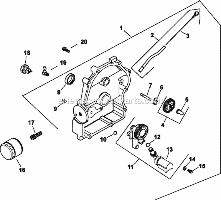 Page L Diagram and Parts List for CH680-3096  Kohler Engine