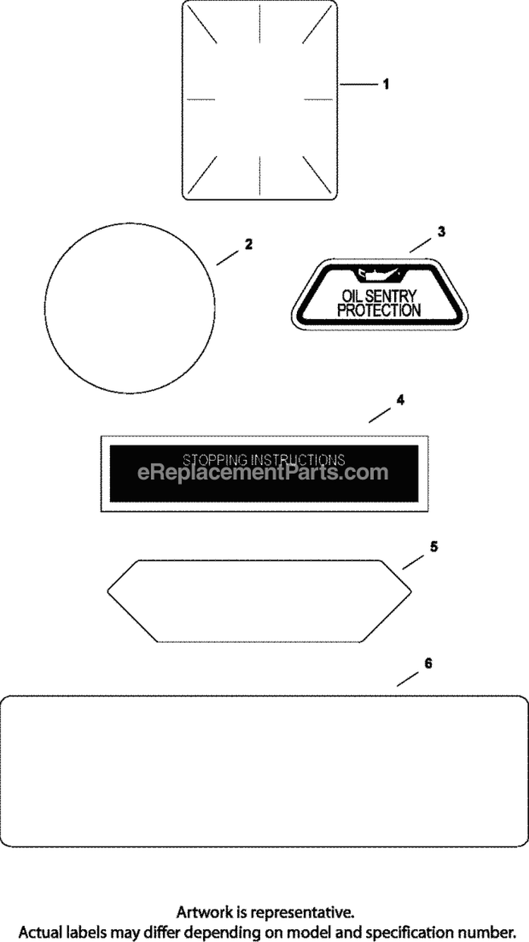 Page J Diagram and Parts List for CH730-0044  Kohler Engine
