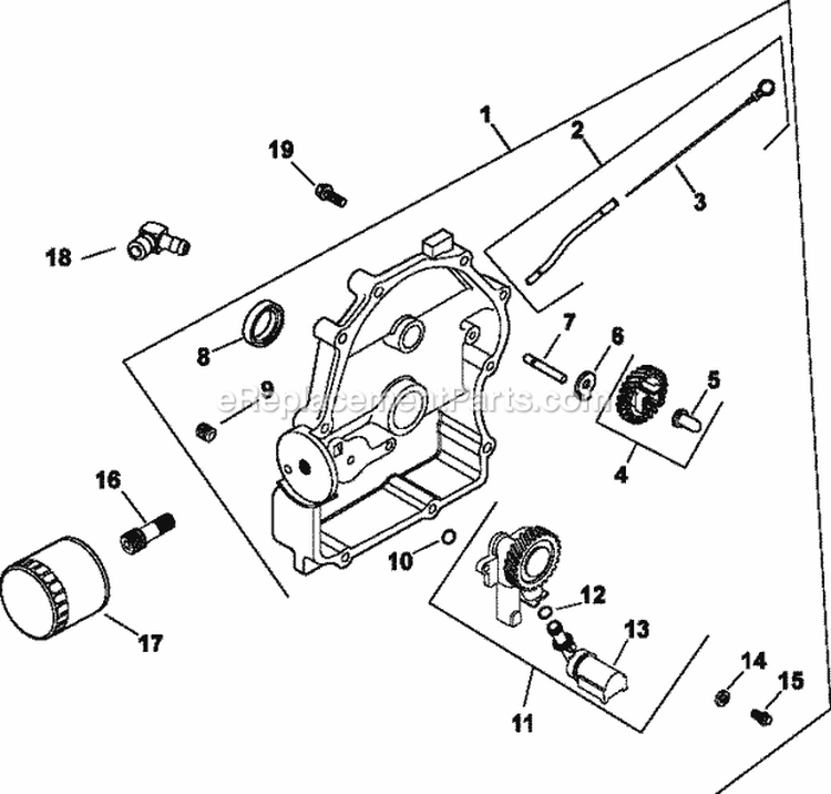 Page K Diagram and Parts List for CH25-68630  Kohler Engine