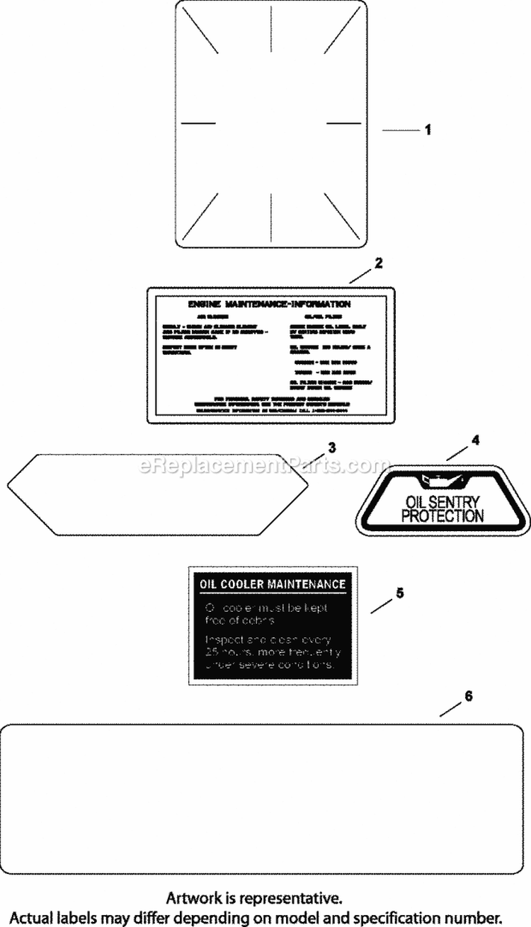 Page E Diagram and Parts List for CH25-68704  Kohler Engine