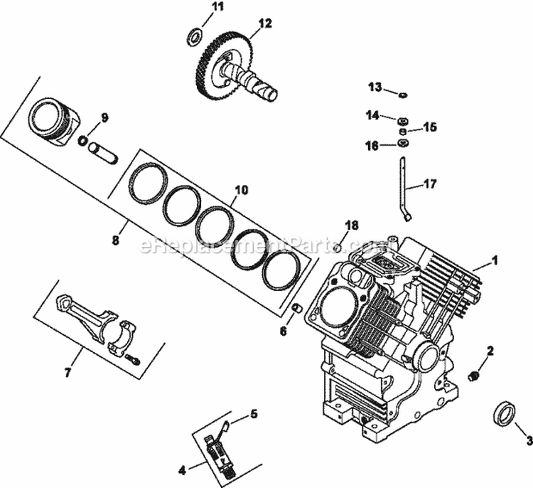 Page C Diagram and Parts List for CH730-0085  Kohler Engine
