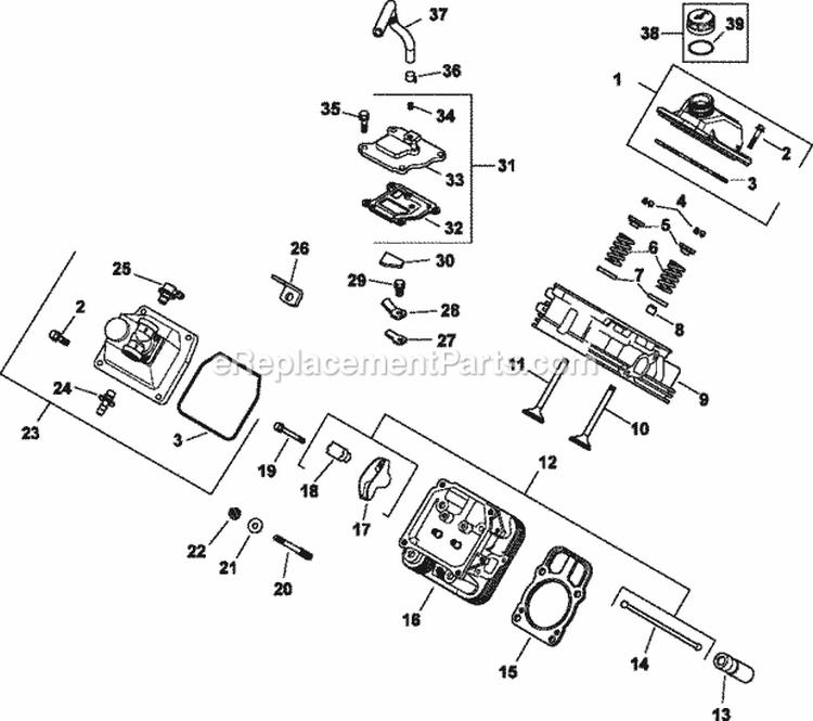 Page I Diagram and Parts List for CH25-68663  Kohler Engine