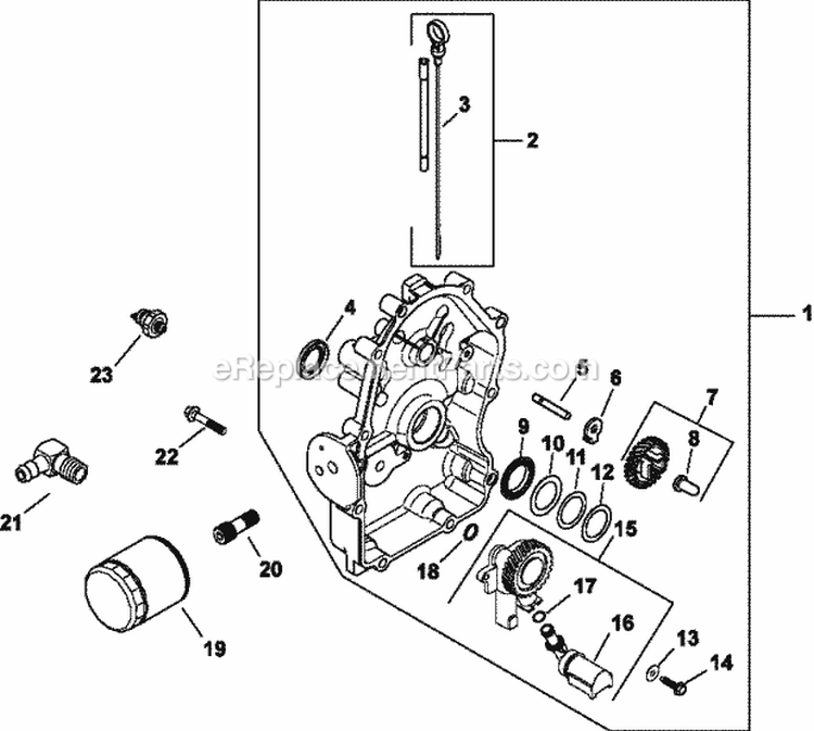 Page K Diagram and Parts List for CH25-68648  Kohler Engine