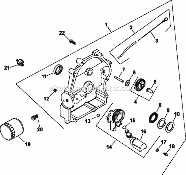 Page K Diagram and Parts List for CH18-62630  Kohler Engine