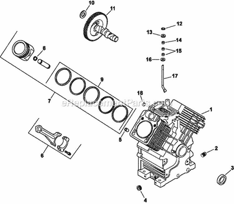 Page C Diagram and Parts List for CH730-0103  Kohler Engine