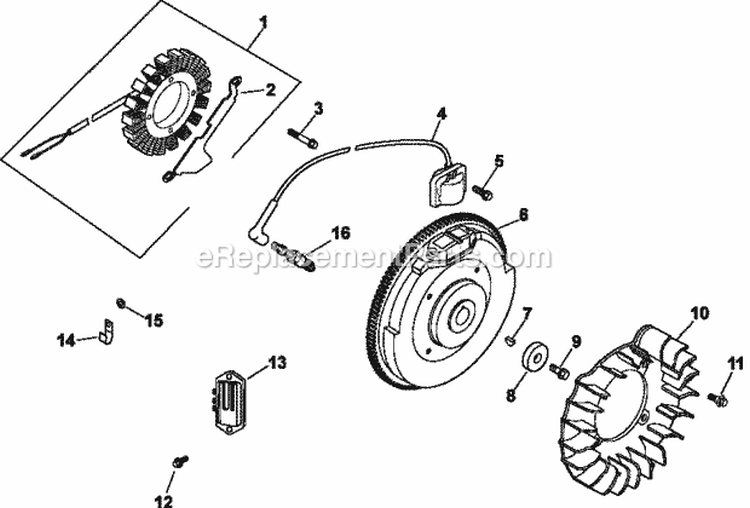 Page L Diagram and Parts List for CH730-0123  Kohler Engine