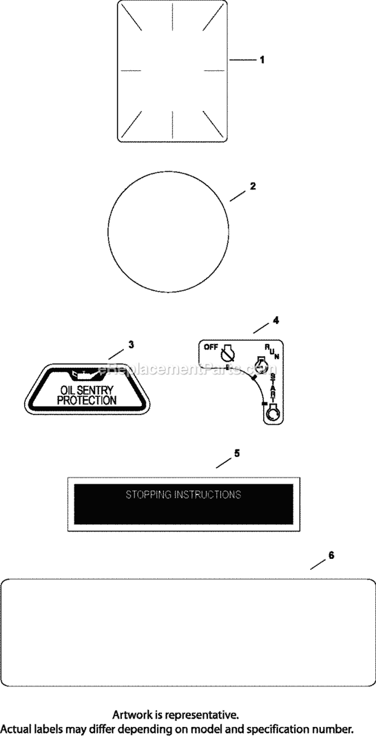 Page J Diagram and Parts List for CH730-0134  Kohler Engine