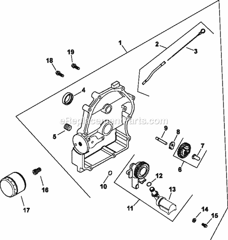 Page K Diagram and Parts List for CH25-68561  Kohler Engine